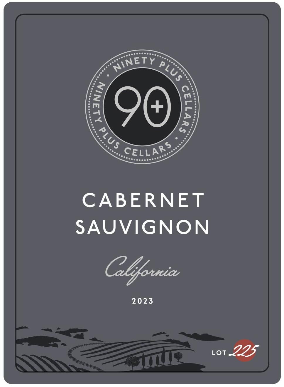 90+ Cellars Cabernet Sauvignon Lot 225 California
