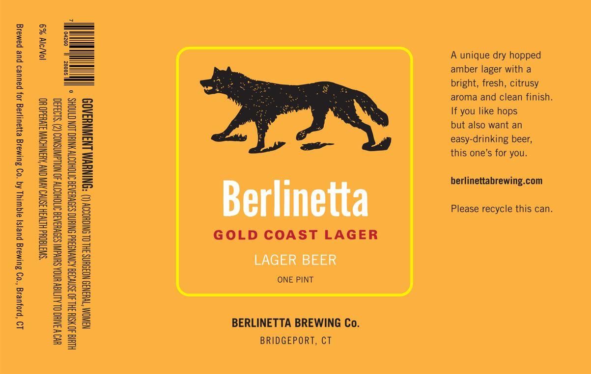 Berlinetta Brewing Co. Gold Coast Lager Beer